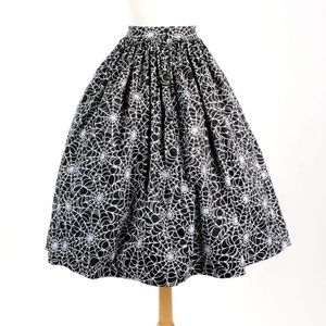 Pinup GIRL CLOTHING SPIDER WEB JENNY SKIRT